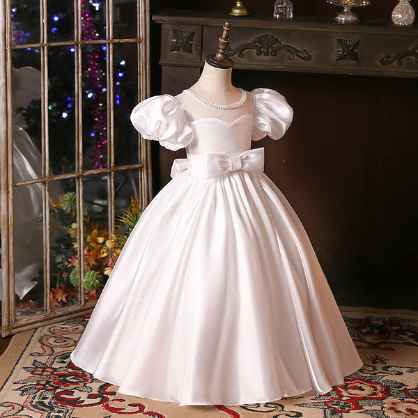 Girl Pageant Princess Dresses Baby Girl Elegant Bow-knot Birthday Party Dresses