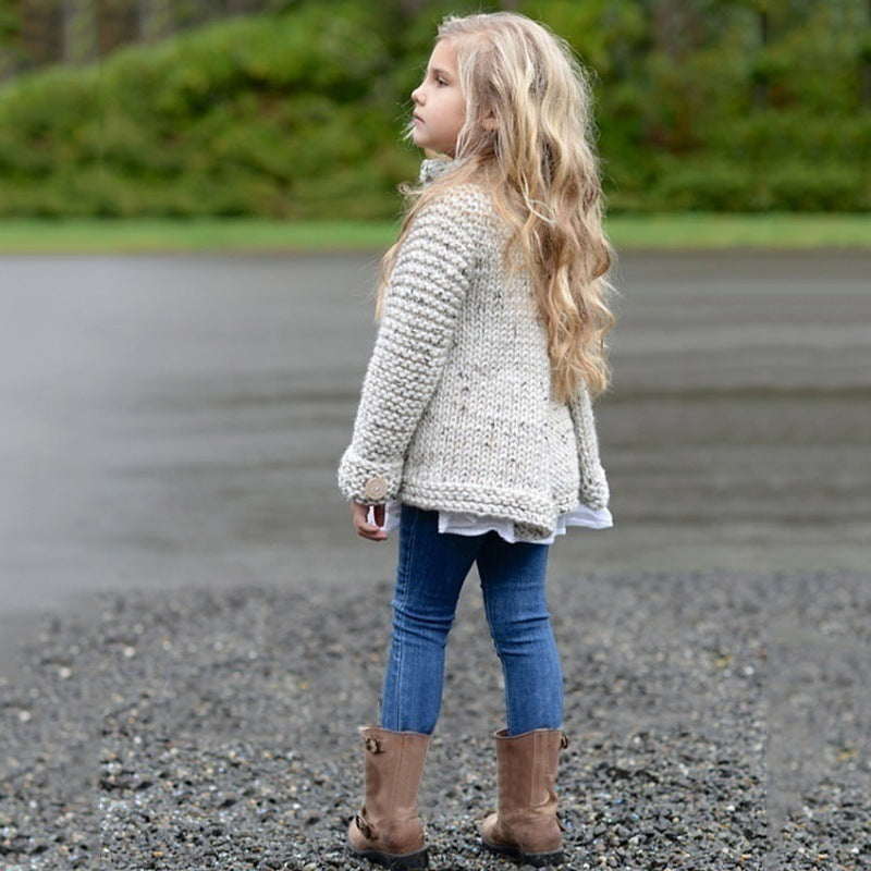 Cute Baby Girl Cardigan Sweater Coat