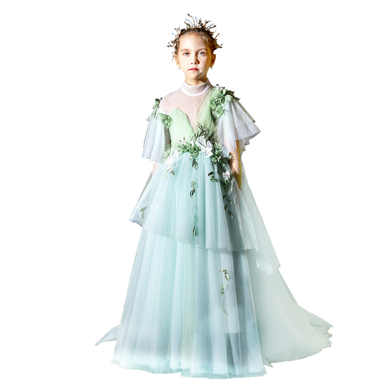 Flower Girl Dress Children Easter Dress Luxury Puffy Communion  Princess Wedding Pageant Dress