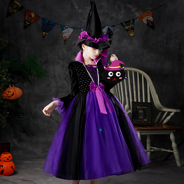 Halloween Costume Witch Girl Dress