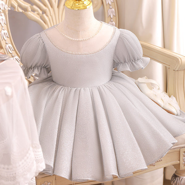 Baby Girl Princess Dresses Girl Elegant Cute Puffy Bow Princess Prom Dress