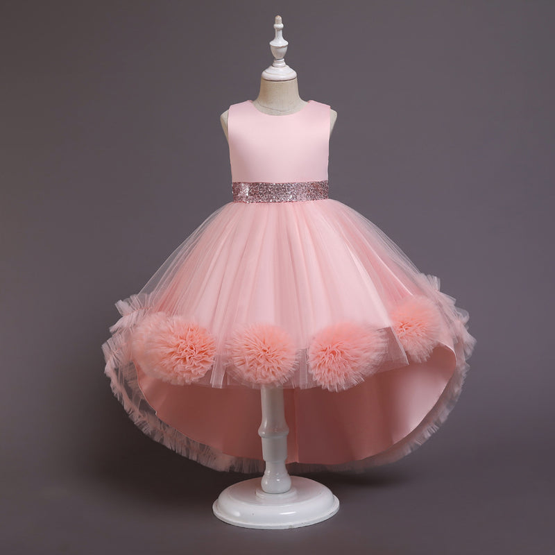 Baby Girl Easter Dress Birthday Party Dreamy Pom-pom Puffy Flower Girl Princess Pageant Dress Baby Girl Easter Dress Birthday Party Dreamy Pom-pom Puffy Flower Girl Princess Pageant Dress