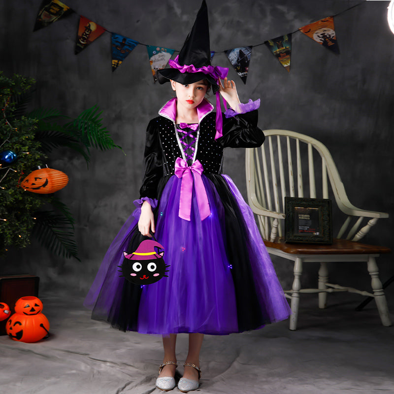 Halloween Costume Witch Girl Dress
