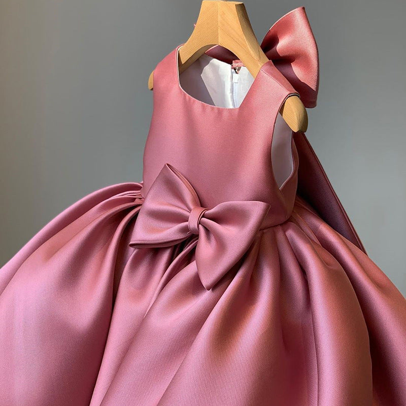 Toddler Elegant Princess Dress with Bows Girl Summer Party Gown Formal marryshe Toddler Elegant Princess Dress with Bows Girl Summer Party Gown Formal marryshe