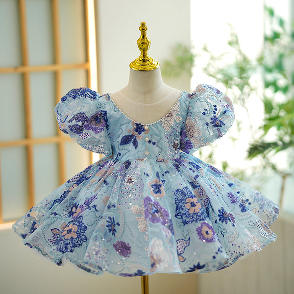 Cute Girls  Dress First Birthday Flower Girls Party Princess Dress