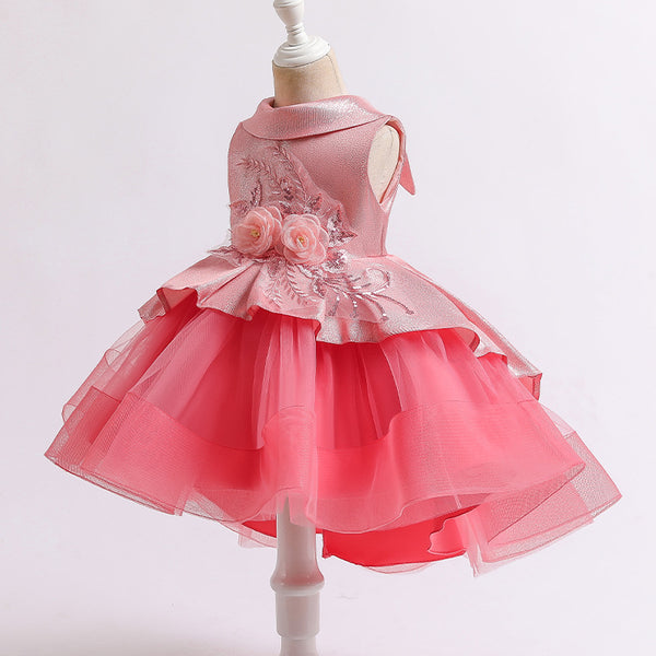 Embroidered Mesh Cake Princess Dress