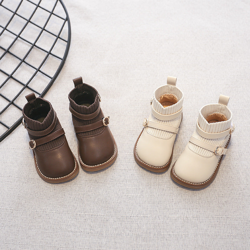 Baby Girl Soft-soled Autumn Non-slip Short Boots