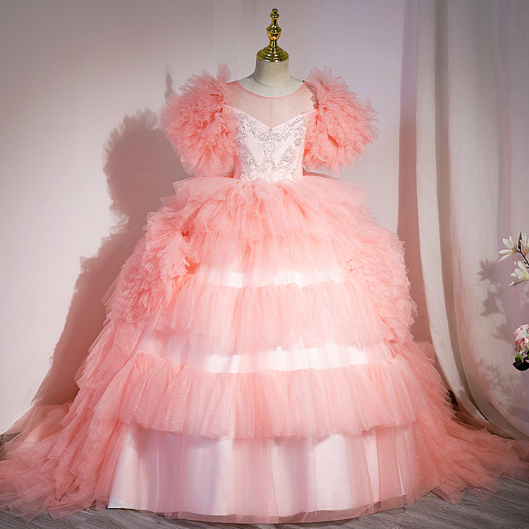 Luxury Baby Girl Beauty Pageant Princess Dress