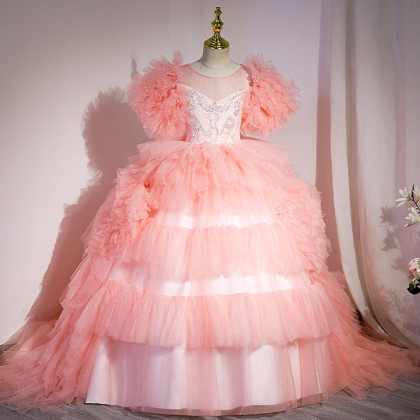 Luxury Baby Girl Beauty Pageant Princess Dress