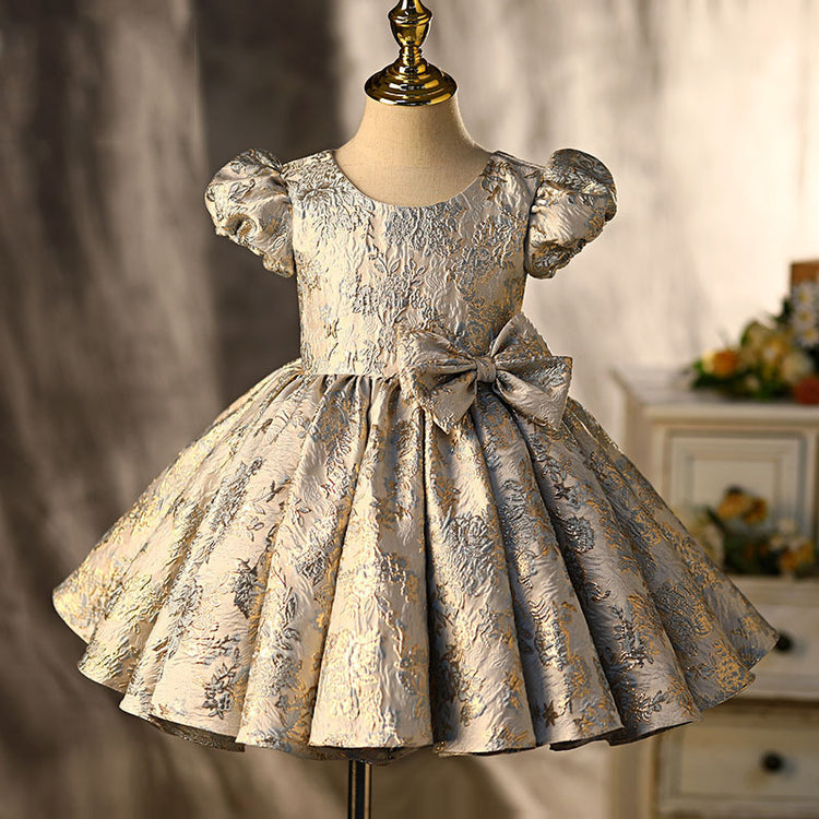 Girl Vintage Princess Dress Baby Girl Elegant Fluffy Birthday Party Dress