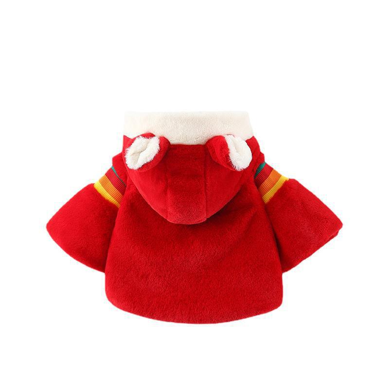 Winter Baby Girls Princess Rainbow Coat