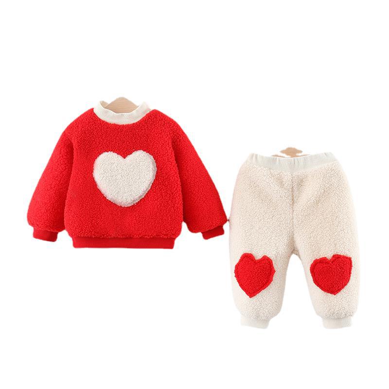 Toddler Infant Baby Girl Clothes Fall Winter Long Sleeve Sweatshirts Pants 2 Piece Cute Outfits Leggings Set