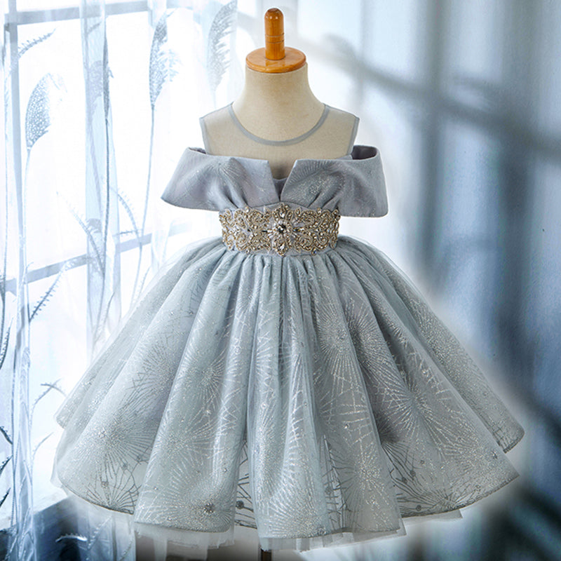 Baby Girl Gorgeous Sequin Costume Princess Dress Toddler Christmas Dress