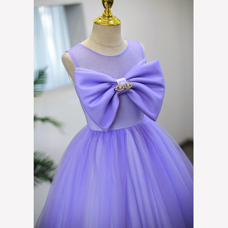 Baby Girl Dress Children Big Bow Sleeveless Birthday Party Dress Pageant Christmas Dresses