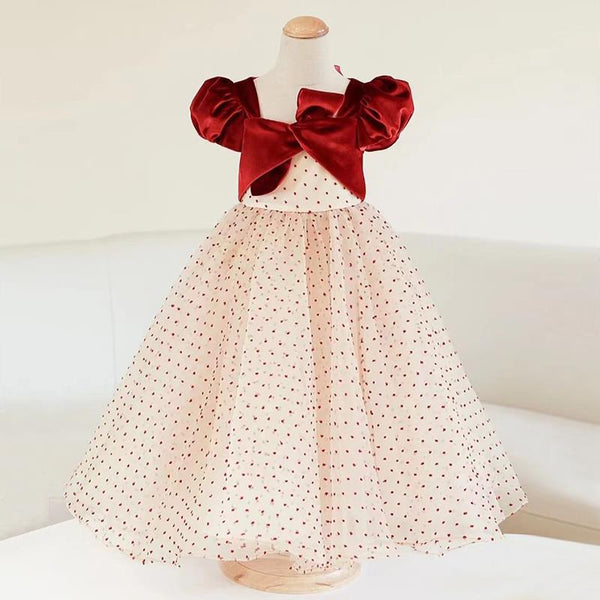 Baby Girl Puff Sleeves Princess Dress