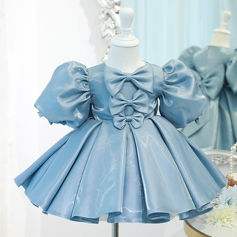 Baby Girl Summer Princess Party Dress Bow Knot Birthday Party Dress