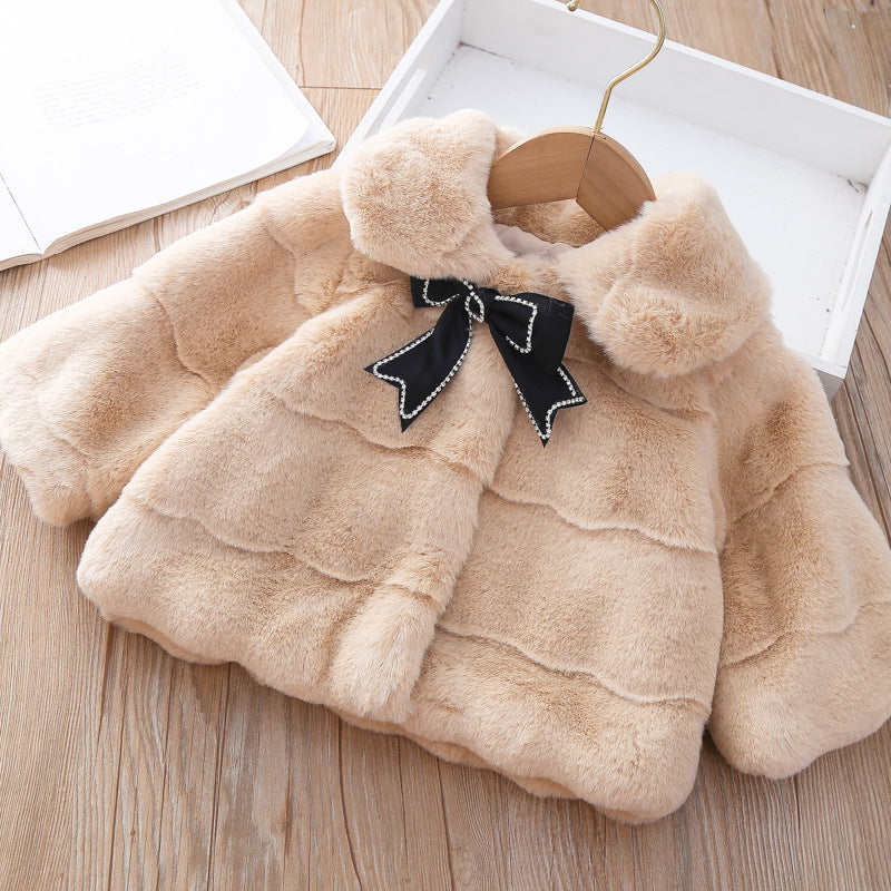 Baby Girls Bow Winter Coat