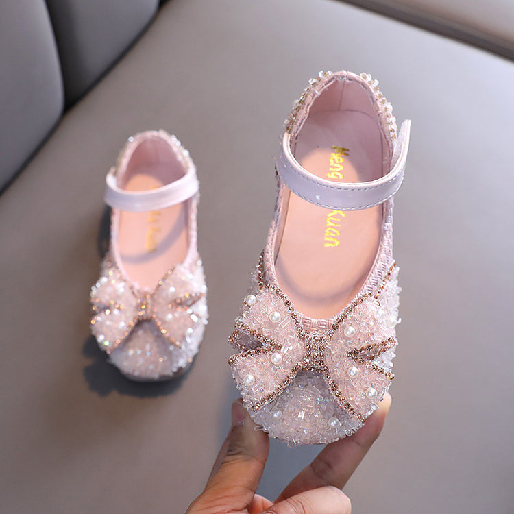 Girl Dress Shoes Summer Toddler Princess Butterfly Diamond Birthday Party Shoes