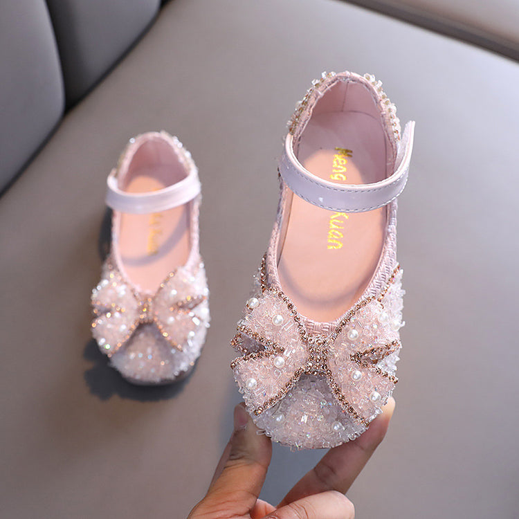 Girl Dress Shoes Summer Toddler Princess Butterfly Diamond Birthday Party Shoes, Grey / EU 23 Girl Dress Shoes Summer Toddler Princess Butterfly Diamond Birthday Party Shoes, Grey / EU 23