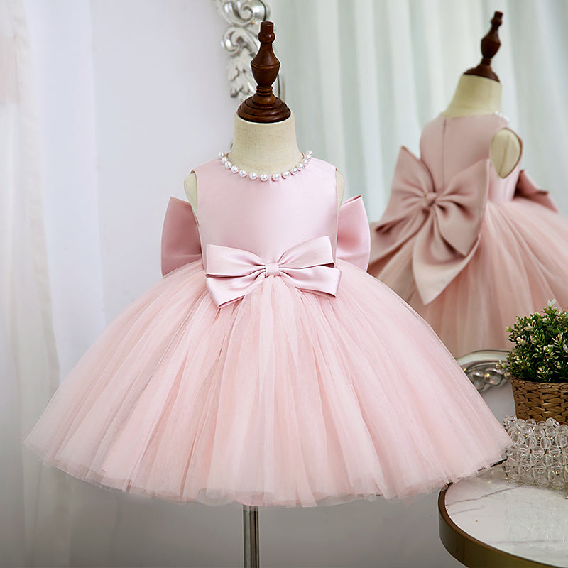 Marryshe - Girl Formal Dresses - Girl Christmas Dress Baby Girl Princess Dress Autumn Bow Puffy Toddler Birthday Party Dress Girl Formal Dresses, Pink Marryshe - Girl Formal Dresses - Girl Christmas Dress Baby Girl Princess Dress Autumn Bow Puffy Toddler Birthday Party Dress Girl Formal Dresses, Pink
