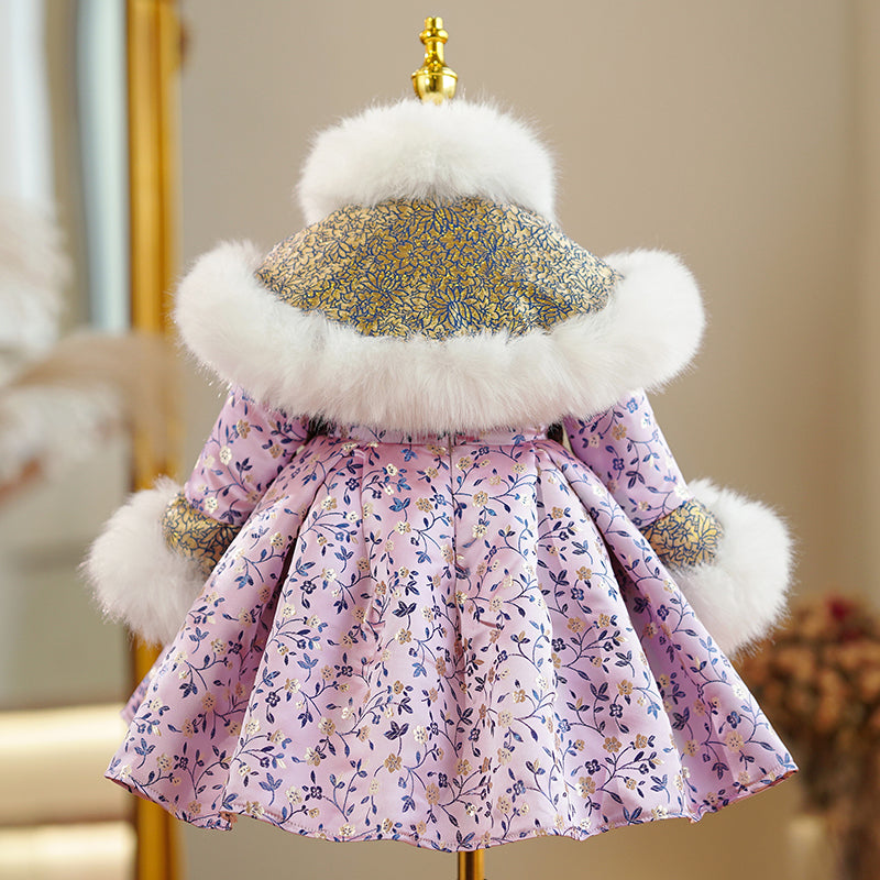 toddler winter dresses Woolen Children Winter Dresses Party Wear Handmade Woolen Frock Design For Baby Girl Baby Girl