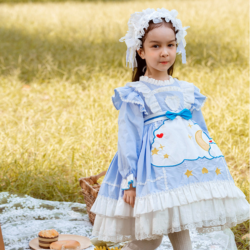 Baby Girl Dress Toddler Birthday Party Cute Lolita Elegant Velvet Puffy Princess Dress