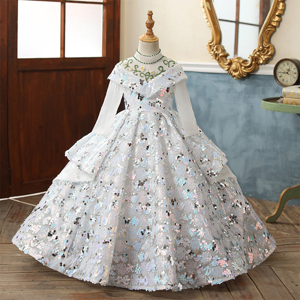 Summer Girls Wedding Flowers Princess Dress