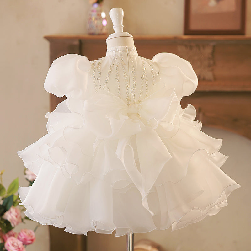 Baby Girl White Baptism Dresses Toddler Sequins Princess Dress Girl P – marryshe Baby Girl White Baptism Dresses Toddler Sequins Princess Dress Girl P – marryshe