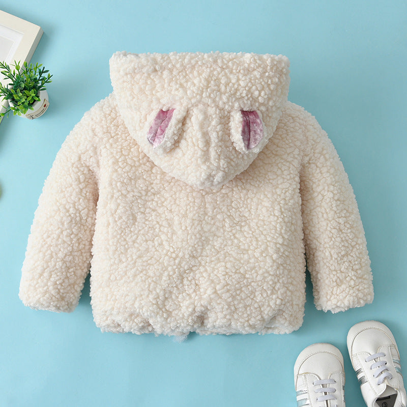 Cute Winter Baby Girls Fur Coat