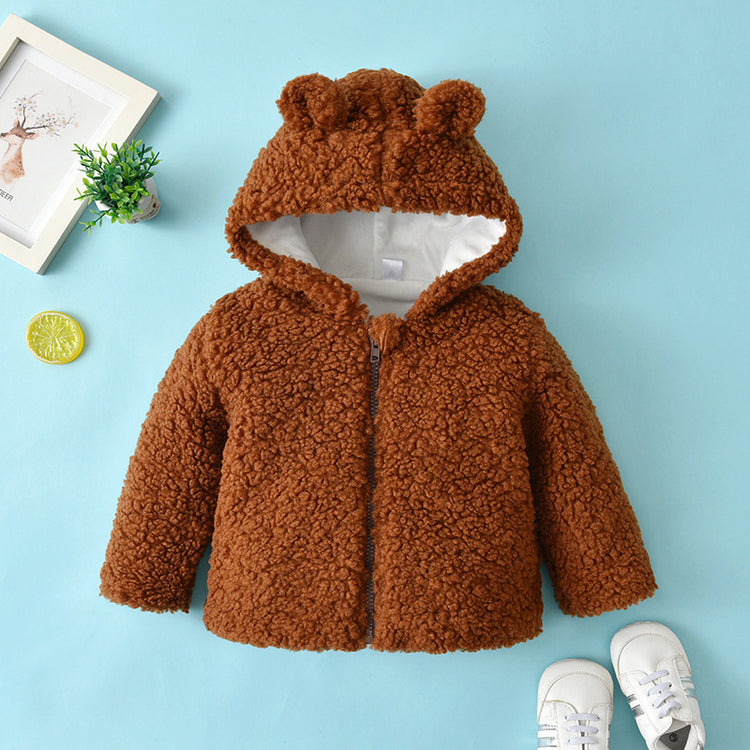 Cute Winter Baby Girls Fur Warm Coat