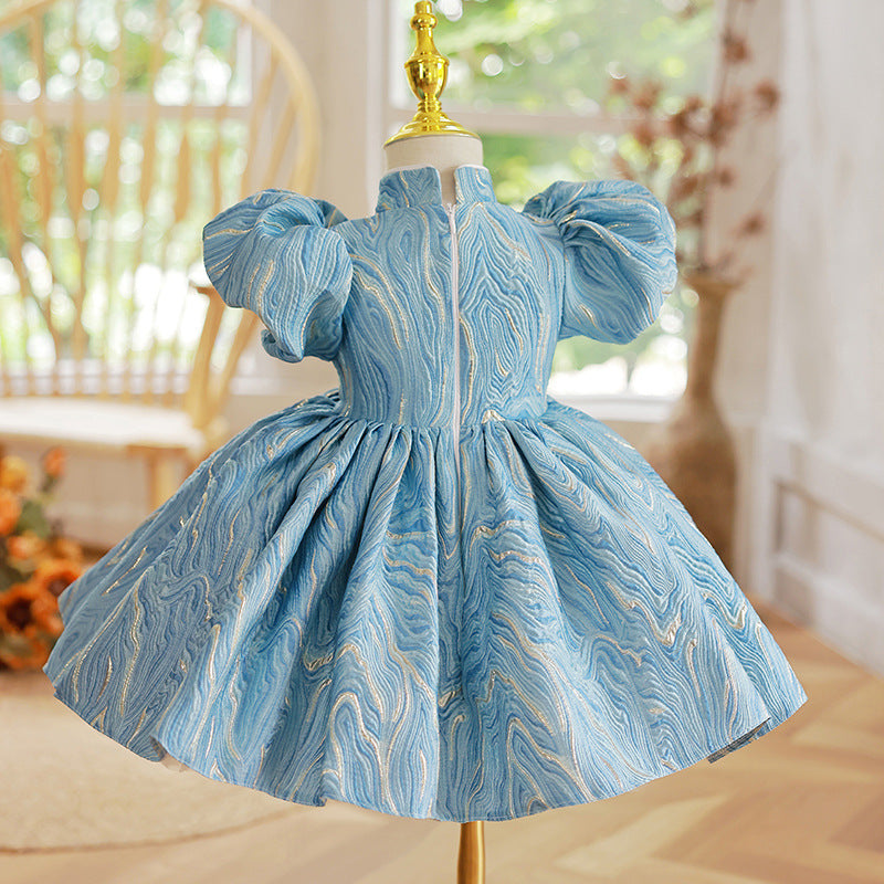 Baby Girl Dress Toddler Summer Pageant Puffy Sleeve Communion Princess Dress