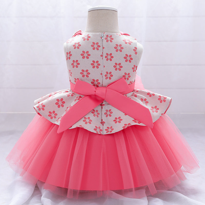 Baby Girl Summer Formal Princess Dress Girl Puffy Pageant Birthday Party Dress