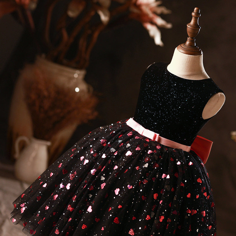 Girls Birthday Formal Dress Baby Girl Christmas Dress Toddler Sequins Puffy Ball Gowns