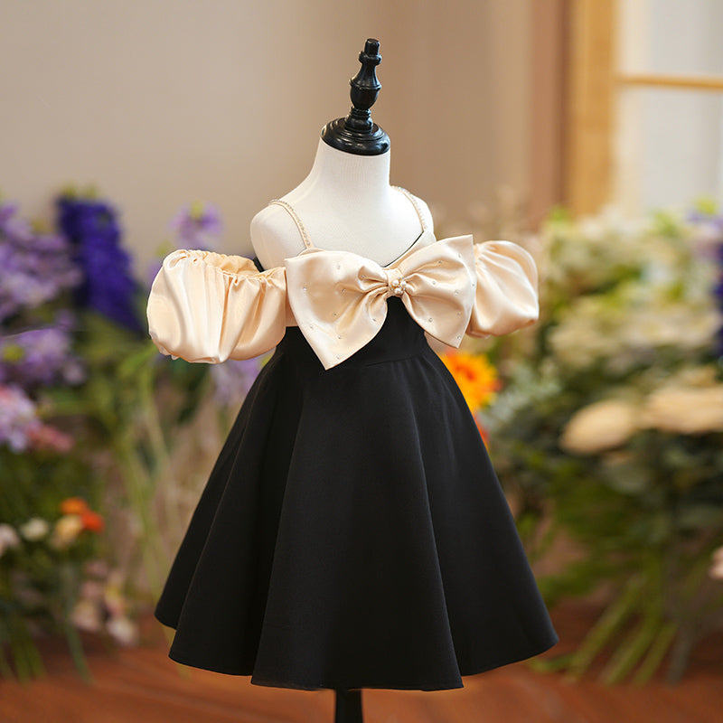 toddler girl black dress Black Ruffle Twirl Dress For Girls & Toddlers