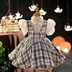 Baby Girl Formal Party Dresses Girl Summer Vintage Sweet Sequin Princess Dress