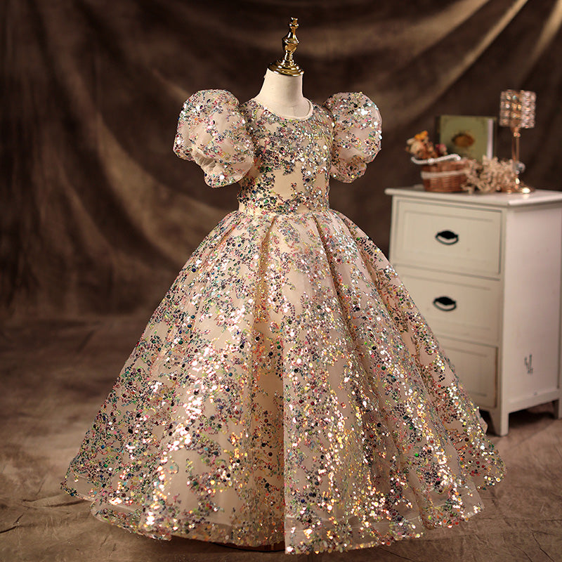 Baby Girl  First Communion Dress Toddler Birthday Pageant Dress Girls Formal Dress