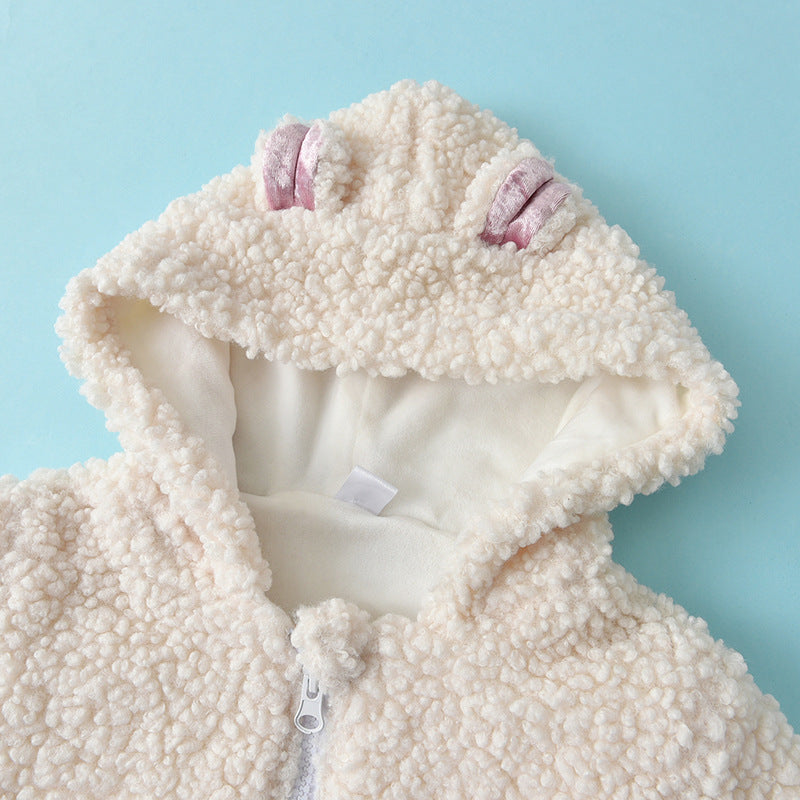 Cute Winter Baby Girls Fur Coat