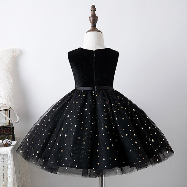 Luxurious Baby Girl Puffy Sequined Festival Dress Toddler Birthday Party Princess Dress main image 1