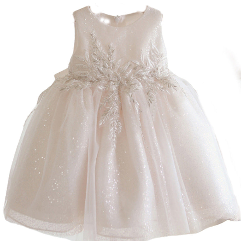 Cute Baby Girls Baptism Dress First Birthday Wedding Princess Dress