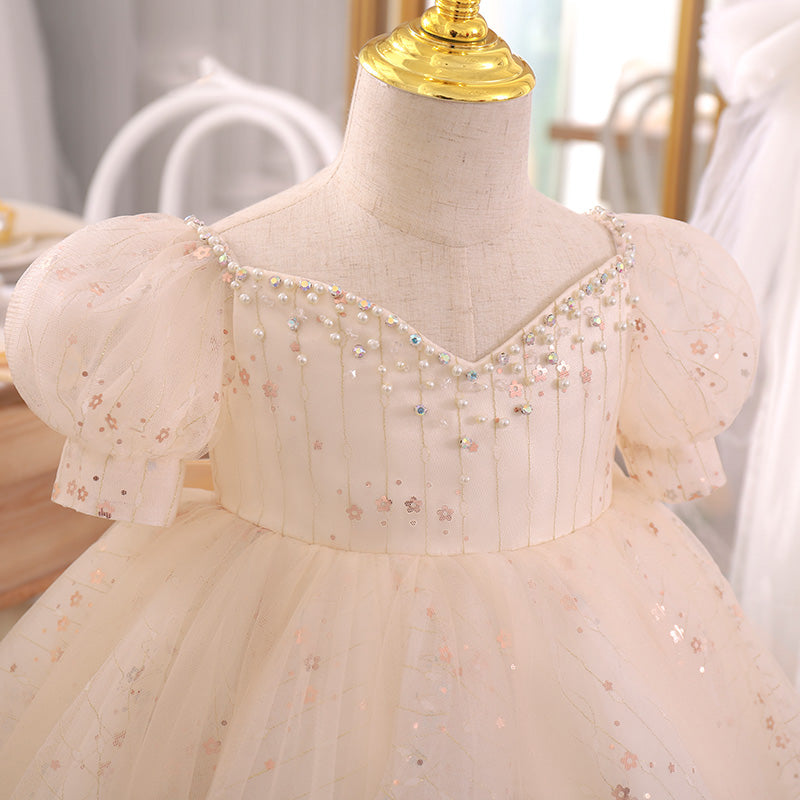 Baby Girl Formal Princess Dresses Girl Puffy Cake Birthday Party Pageant Dresses