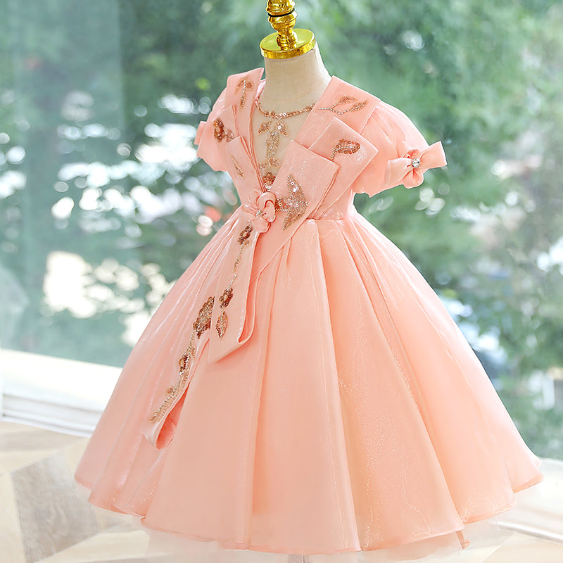 Girls Pageant Princess Dress Baby Birthday Party Dress