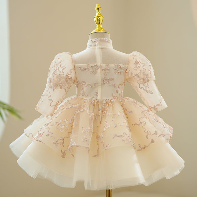 Baby Girl Puffy Sequins Birthday Party Princess Dress