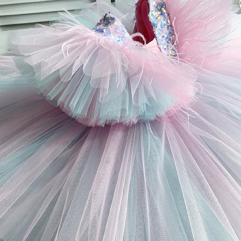 Baby Girl Pageant Princess Dress Toddler Gorgeous Lace Sleeveless Rain marryshe Baby Girl Pageant Princess Dress Toddler Gorgeous Lace Sleeveless Rain marryshe