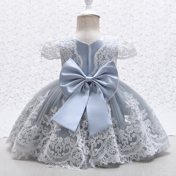 Baby Girl Formal Princess Dresses Easter Dresses Toddler Summer Lace Bow Cute Ball Gowns Birthday Dresses