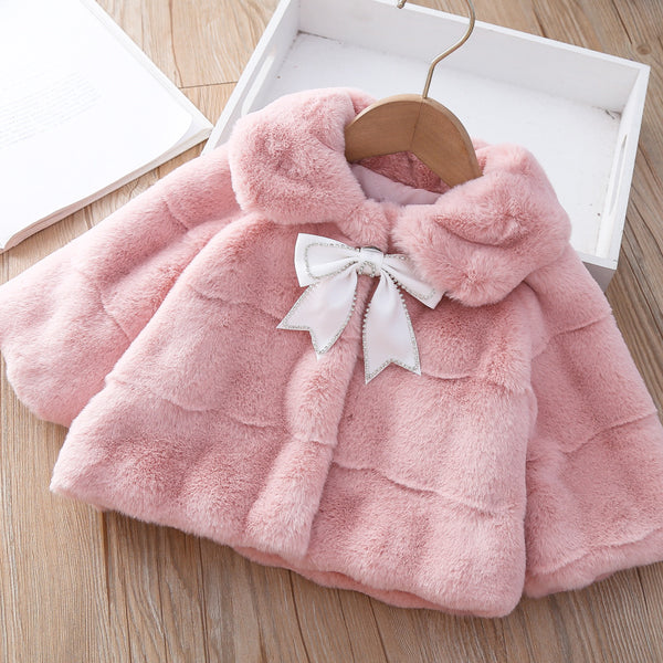 Baby Girls Bow Winter Coat