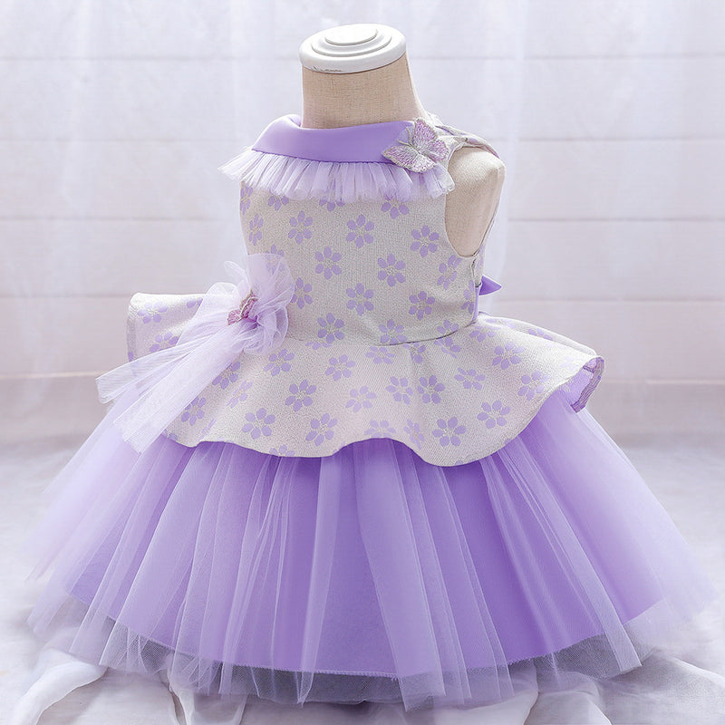 Baby Girl Summer Formal Princess Dress Girl Puffy Pageant Birthday Party Dress