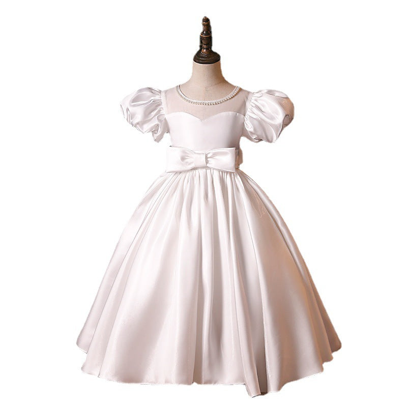 Girl Pageant Princess Dresses Baby Girl Elegant Bow-knot Birthday Party Dresses