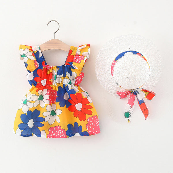 Baby Girl Cute Summer Flower Princess Dress