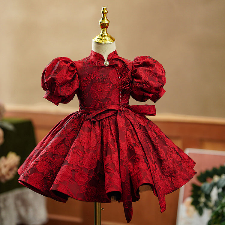 Girl Christmas Dress Baby Girl Princess Dress Girl Formal Dress Summer Puff Sleeve  Dress