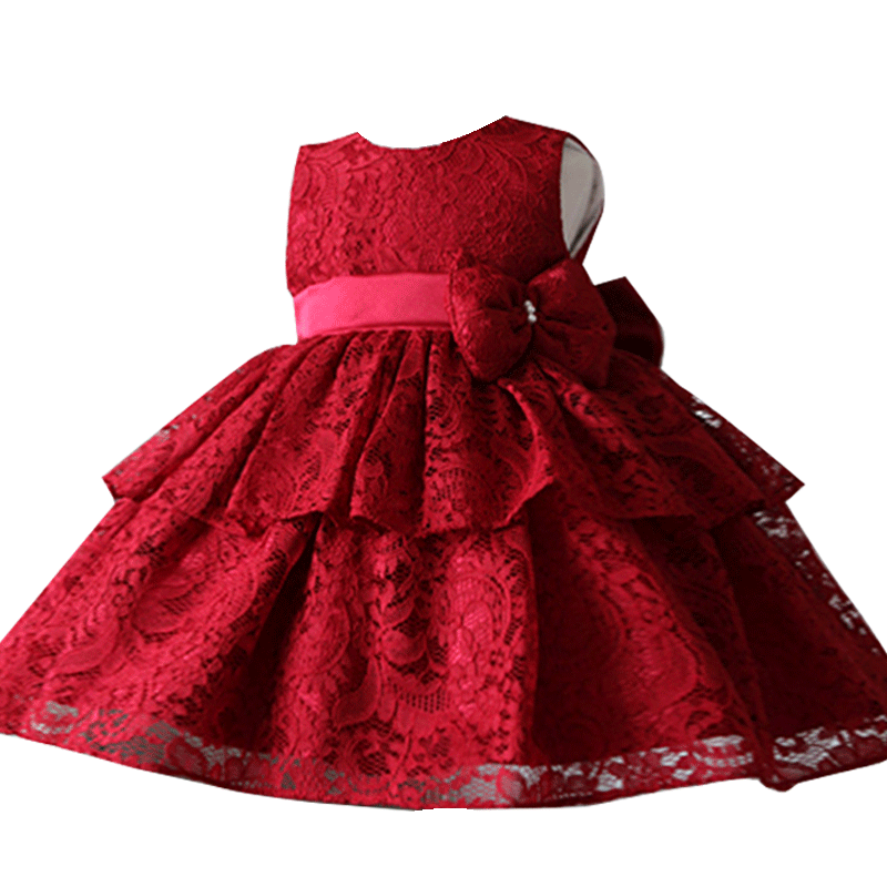 Girl Christmas Dress Baby Girl Formal Princess Dresses Infant Lace Birthday Party Dresses